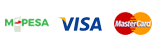 M-PESA, VISA and MasterCard Payment Methods are available